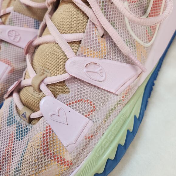 Nike Kyrie 7 1 World 1 People Mens 14 Regal Pink Basketball Pastel Embroidered - Picture 12 of 15